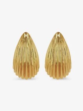 Annie Bing Ribbed Drop Earrings